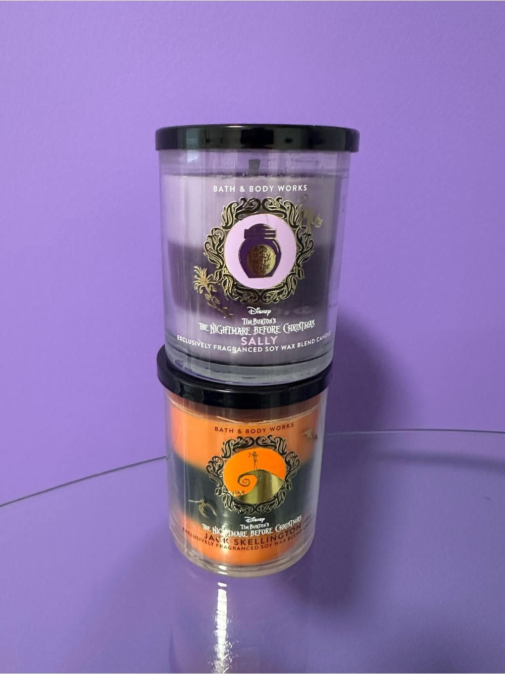 Bath & Body Works Nightmare Before Christmas Jack And Sally Candles